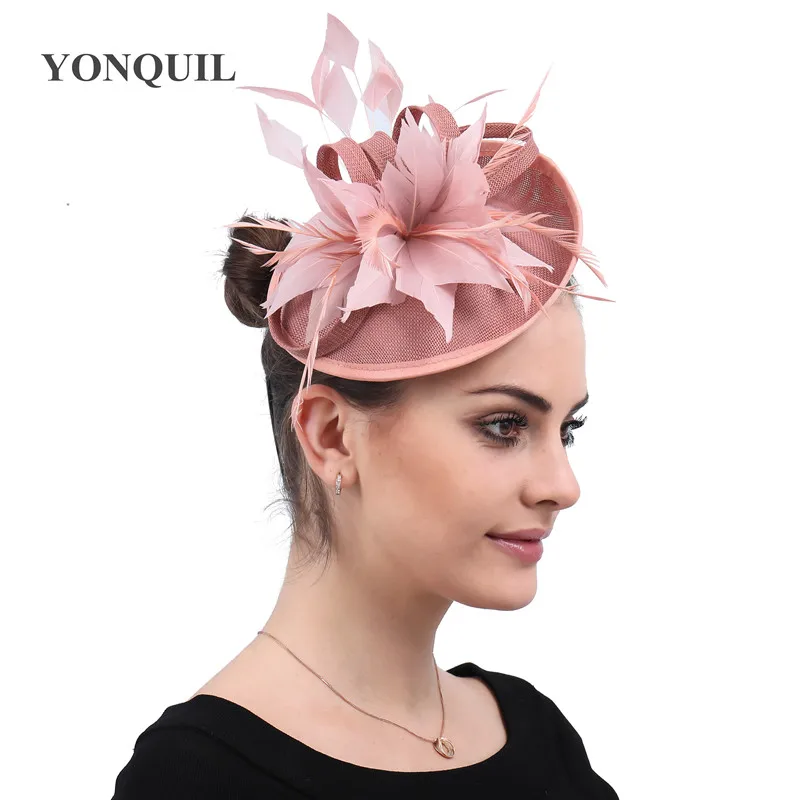 Imitation Sinamay Fascinators Hat for Women Kentucky Derby Bridal Hat Wedding Party Races Event Hats
