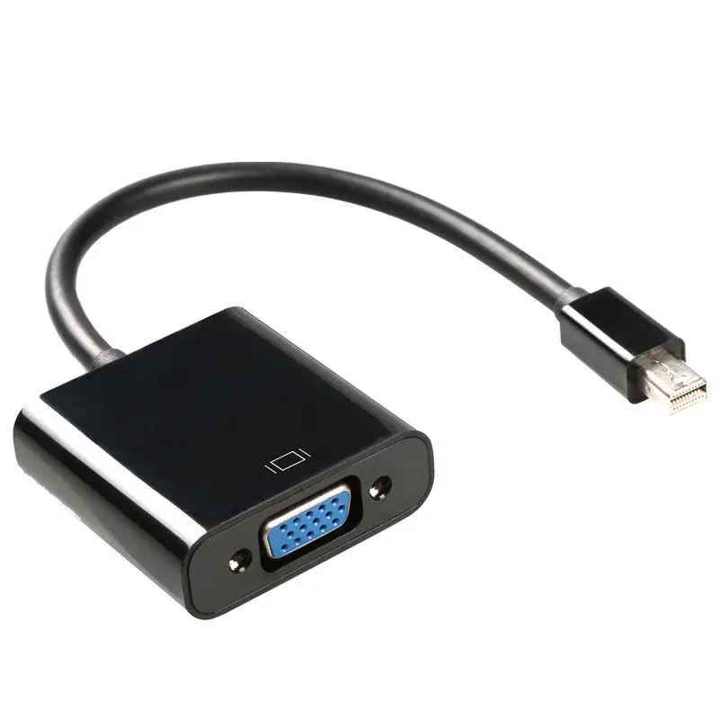 

HOT Mini Display Port DP To VGA Converter 1080p Thunderbolt Display Port to VGA Cables for Mac iMac MacBook Pro MacBook Air