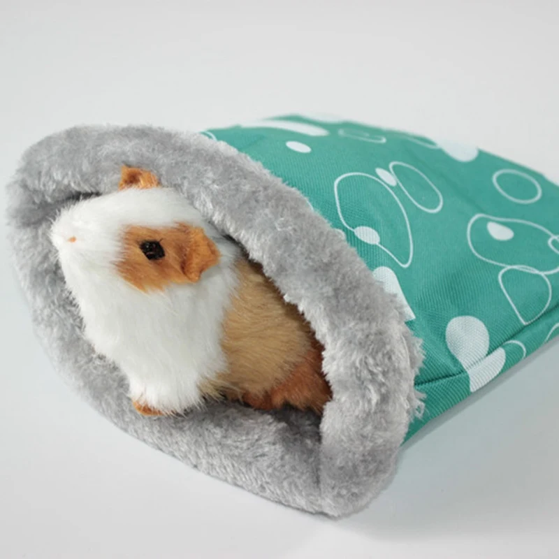 

Warm Plush Hamster Bed House Soft Guinea Pig Bed Rat Nest Small Animals Mouse Sleeping Bag cavie House Accessories Hamster Cage