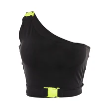 Женские топы стрейч-футболки без рукавов жилет домашняя Легкая летняя рубашка с одним плечом Женская футболка Camiseta Mujer