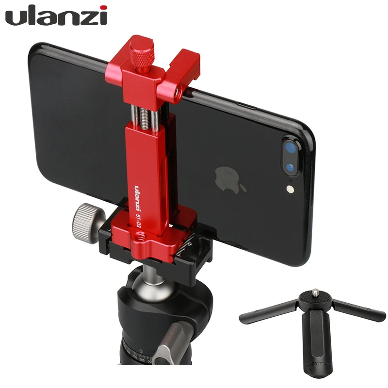 Металлический адаптер для штатива Ulanzi iPhone X 8 plus Samsung крепление холодной обуви