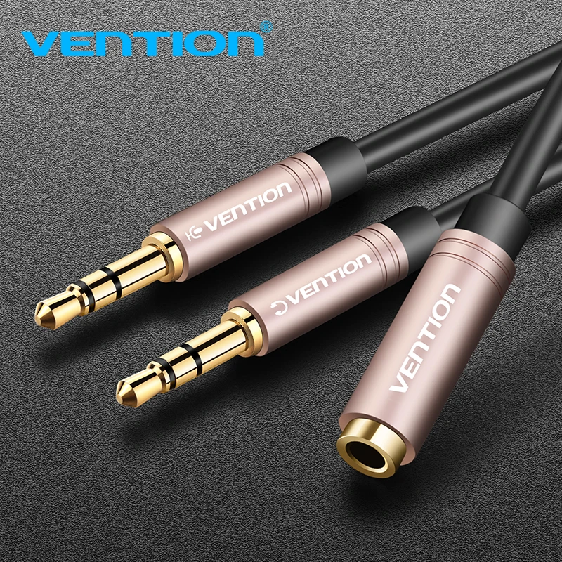 

Vention 3.5mm Aux Audio Extension Cable Jack 3.5 Female to Dual Male Earphone Headphone AUX Splitter for Computer Laptop