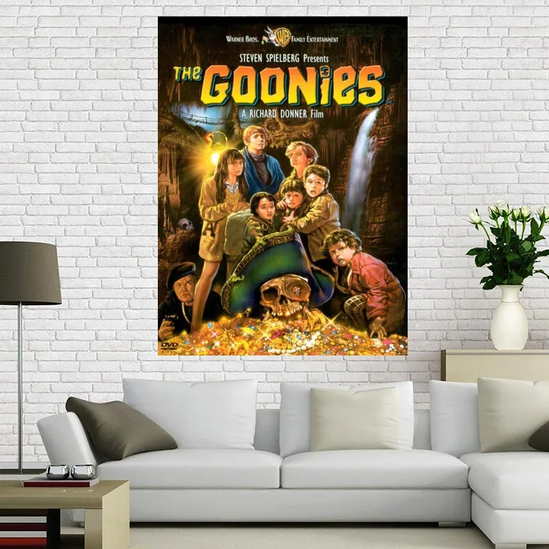 

Custom canvas poster The Goonies Art painting Big Size poster cloth fabric wall poster print Silk Fabric Print