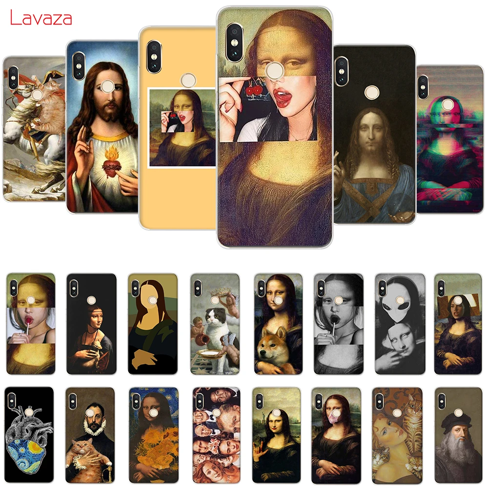 

Lavaza Funny Leonardo da Vinci Mona Lisa Pat Cat Art Aesthetics Hard Cover for Huawei P30 Pro Lite for Honor 8 9 10 Lite 7A Pro