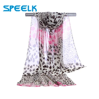 

Brand New Spring Autumn Chiffon Scarf Women Leopard Print Wrap scarves Lady Sunscreen Scarf Thin Shawl Female Wholesale