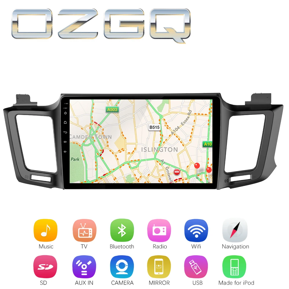 OZGQ Android 7 1 Автомобильный плеер для Toyota RAV4 2013 ~ 2018 HD экран Авто GPS навигация Bluetooth