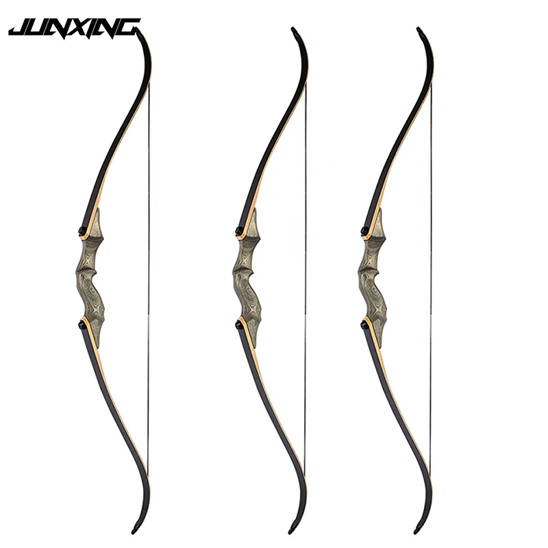 American Recurve Bow 30-50 LBS 58 inches with 15 inches Riser for Right Hand User Archery Bow Hunting Shooting American Recurve Bow 30-50 LBS 58 inches with 15 inches Riser for Right Hand User Archery Bow Hunting Shooting