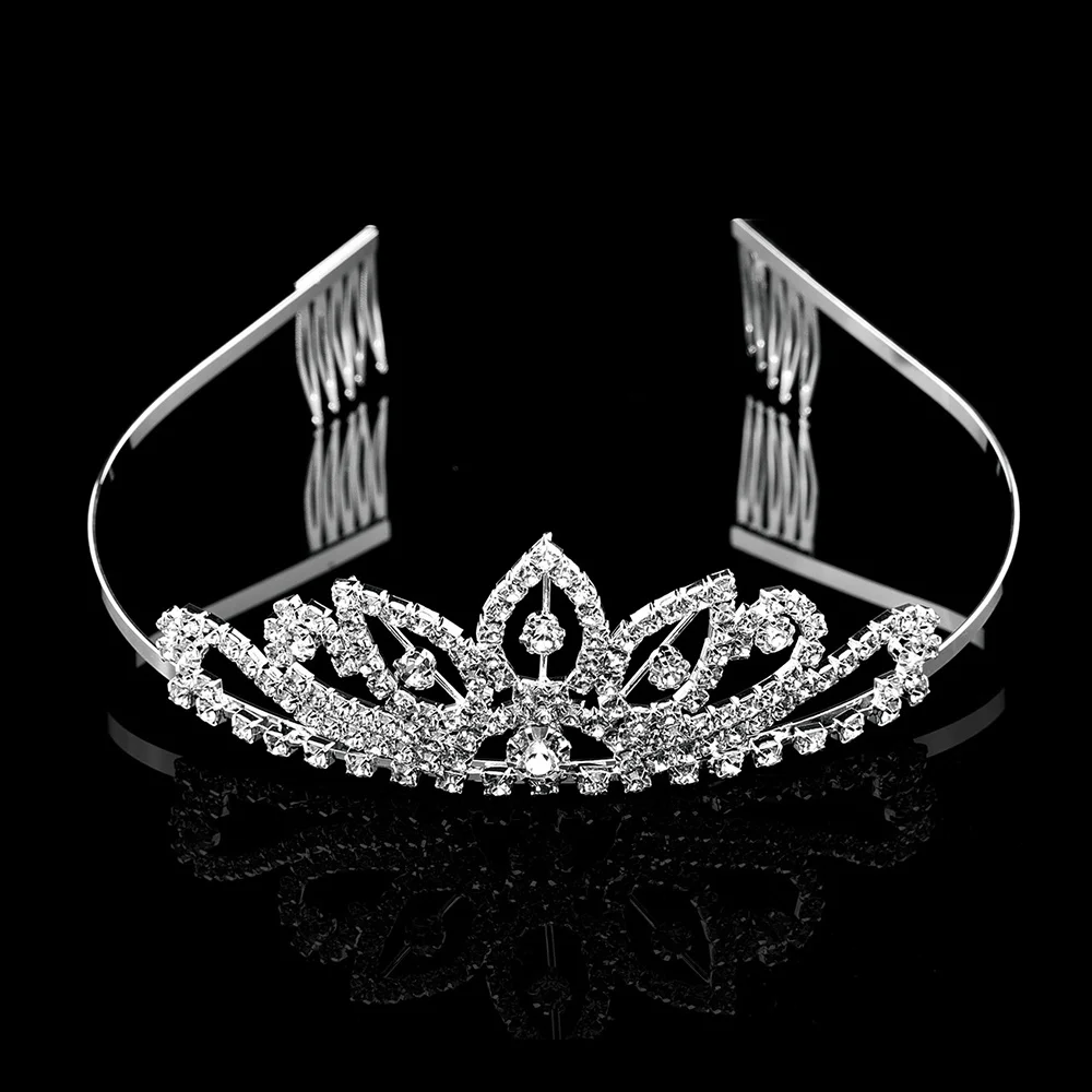 Роскошные с блестящими кристаллами Hairwear Принцесса Корона невесты диадемы и короны свадебные украшения диадема цветок Свадебные украшения для волос
