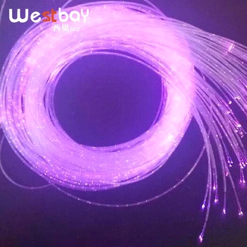 

Westbay 3.0mm Sparkle Optic Fiber 150pcs*2m Optic Fiber Light 3*0.75mm Sparkle Fiber Optic Cable With Transparent PVC Cover