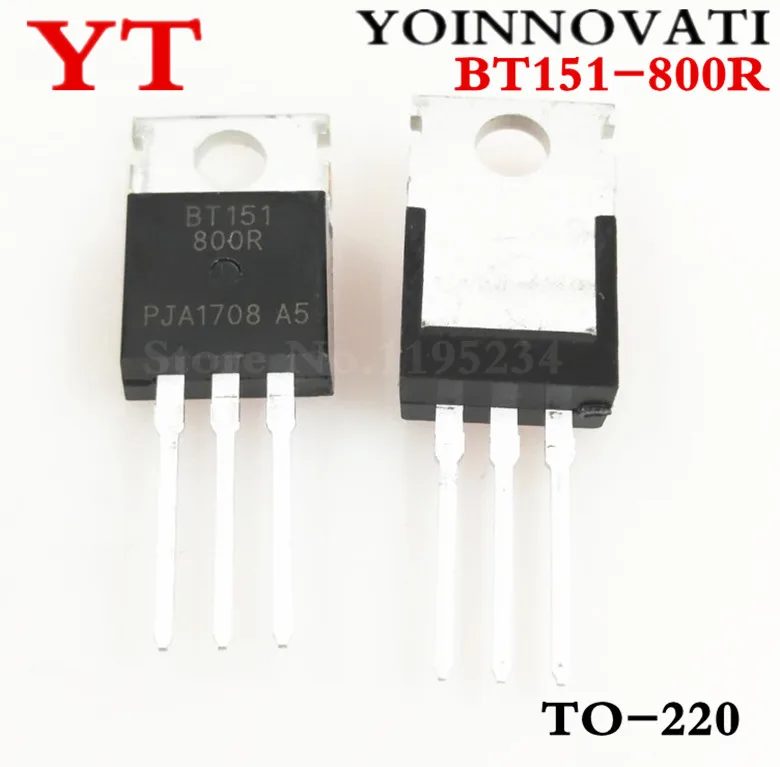 100 шт./лот BT151-800R BT151800R BT151-800 BT151 Тиристор 12A 800 в TO220AB | Электронные компоненты и