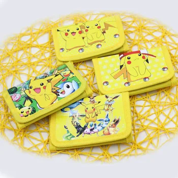

4pcs/lot pokemon cute kids wallet party favors mini charcter party supplies gifts boys and girls celebrate birthday