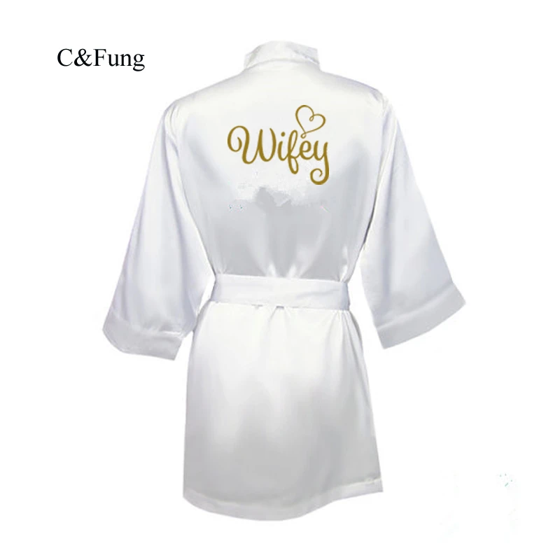 white dressing gowns for bridal party