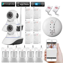 720 P Inalámbrica Wifi Cámara de Vigilancia de Seguridad CCTV Red de Trabajo Con sistema de alarma PIR Detector de control Remoto App para el hogar