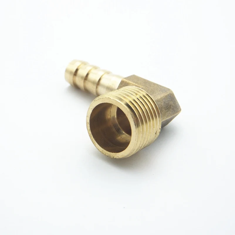 10mm Hose Barb x 1/2" BSP Male Thread Elbow Brass Barbed Pipe Fitting