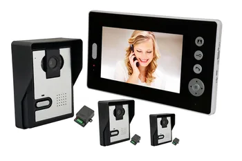 

3V1 7 Inch LCD Display 2.4Ghz Wireless Video Door Phone Two Way Intercom System
