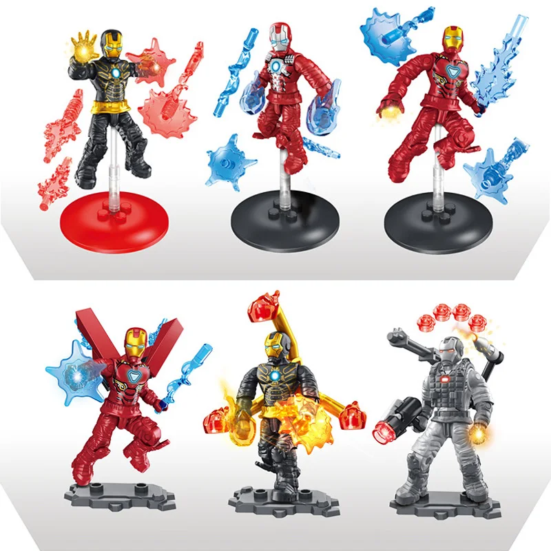 Конструктор mega ironman MK85 MK41 MK47 MK6 военная машина экшн фигурки сборные кирпичи