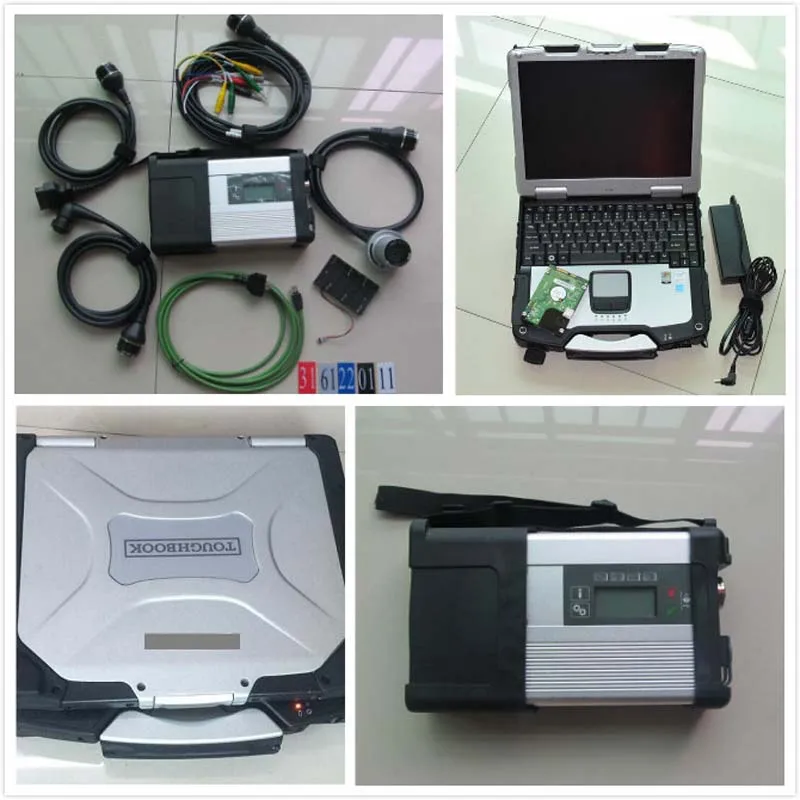  Sd conecta C5 con ordenador portátil CF-30 Ordenador de diagnóstico Toughbook con mb star c5 SD con