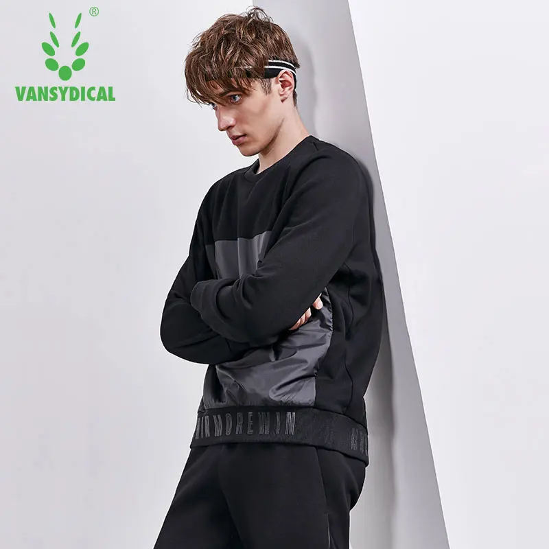 Vansydical зимний спортивный свитер для мужчин топы фитнеса и бега теплые флисовые