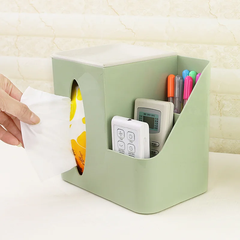 

Mul-function Enjoy Life Home Kitchen Use Plastic Tissue Box Modern Design Solid Wood Napkin Case Simple and Stylish