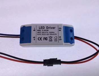 

10pcs Plastic outside LED Driver AC 85-265V (5-9)x3W Output 15-32V Power Supply led Transformer for led downlight ceilinglight