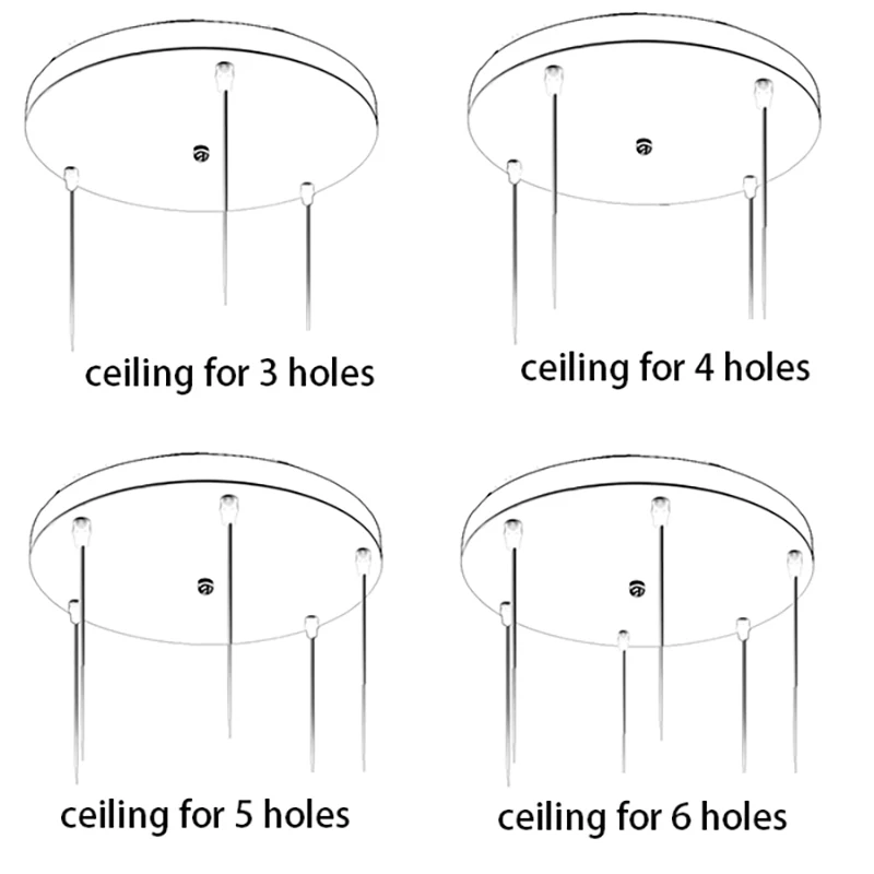 Аксессуары для подвесных светильников, 3 лампы, круглые потолочные подвесные светильники, Подвесная лампа