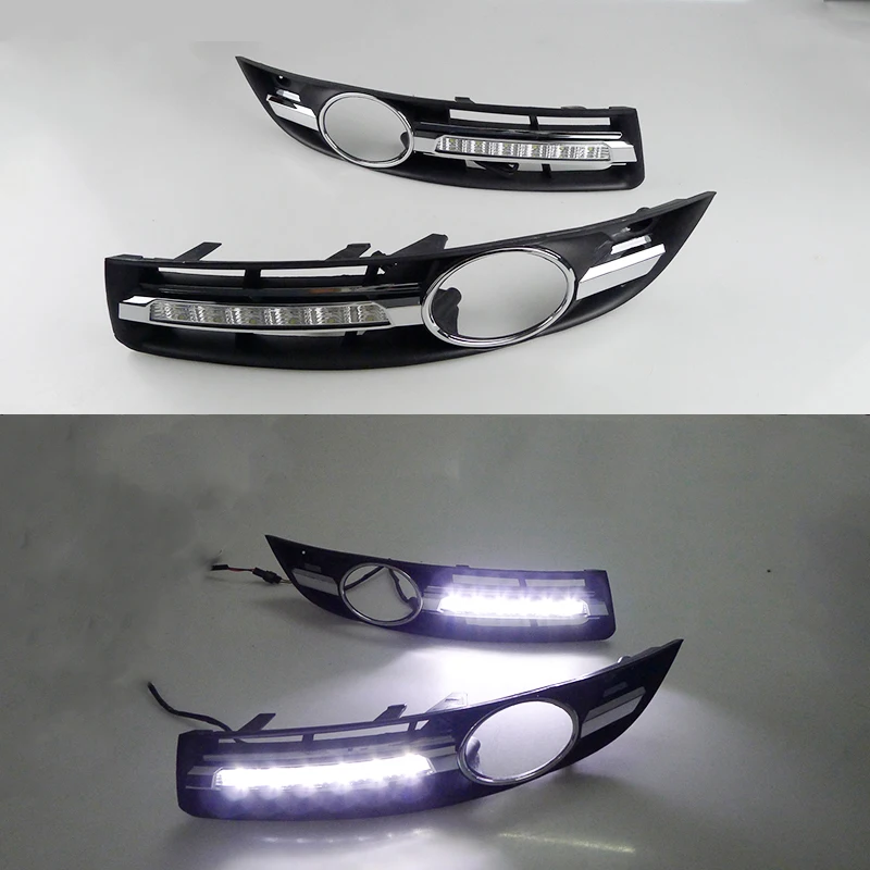 

Car Flashing For VW Volkswagen Passat B6 DRL 2007 2008 2009 2010 2011 Car Lights DRL Daytime Running Light fog lamp cover