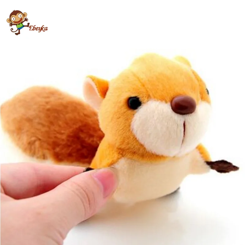 

Lovely small squirrel plush toy pendant super cute version type tail ornaments key bag ornaments For Children's Gift Kids Toys