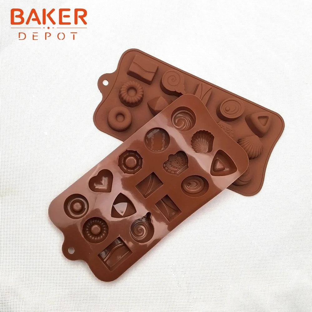 BAKER DEPOT силиконовая Плесень Для Шоколада круглая Кондитерская выпечка силиконовый инструмент Конфета Желе торт форма для мыла льда для бисквитов и сладкой формы