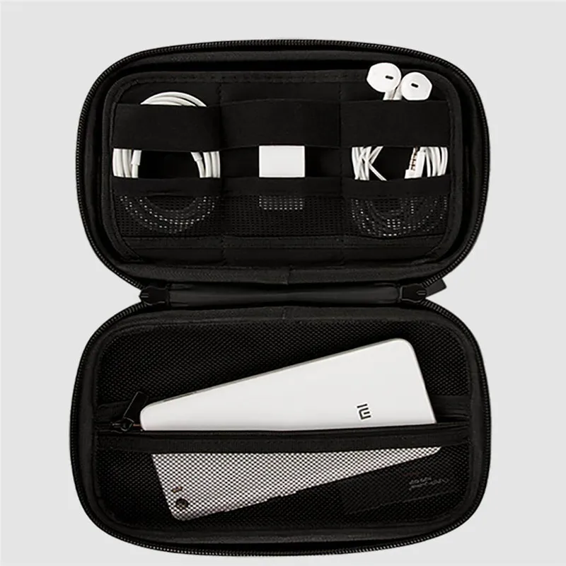 Xiaomi HX Multifunctional Digital storage boxEarphone storage Case For Headphone Accessories Earbuds memory Card USB Cable Bag (5)