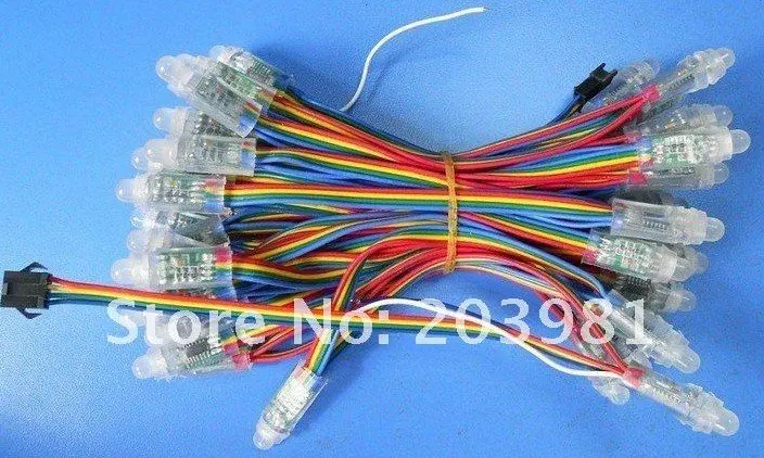 

Free Shipping 12mm WS2801 IP66 DC5V RGB Color Led Pixel Module
