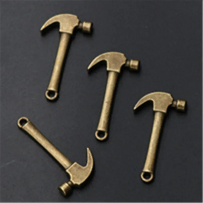 

10pcs Antique bronze hammers charms alloy pendants for bracelet jewelry DIY retro jewellery handmade accessories A868