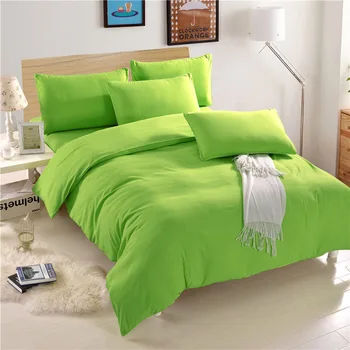 

Drop Ship Pink Green Solid Home Hotel Bedding Set 3pcs/4pcs Duvet Cover Bed Sheet Sets Bedspread Bed Linens Home Textile YMBS03