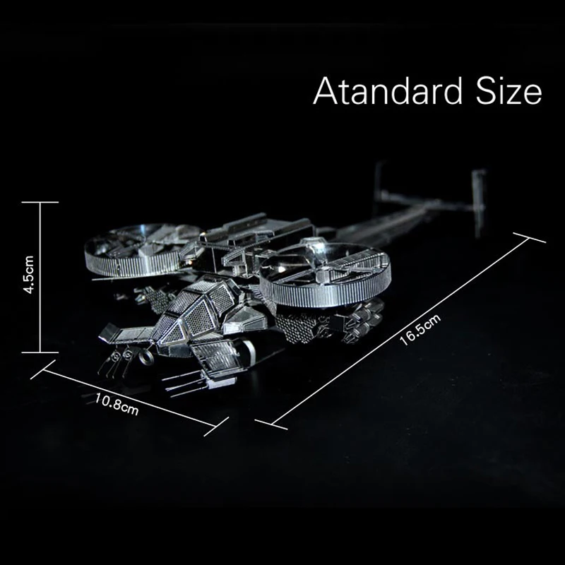 Microworld 3D металлическая головоломка Аватар скорпион модель вертолета DIY лазерная резка модель для взрослых Развивающие игрушки рабочего стола dec