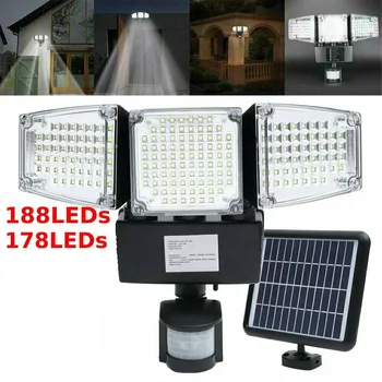 

178/188 LED garden light Security Detector Solar Light Motion Sensor Outdoor Floodlight garden street road light