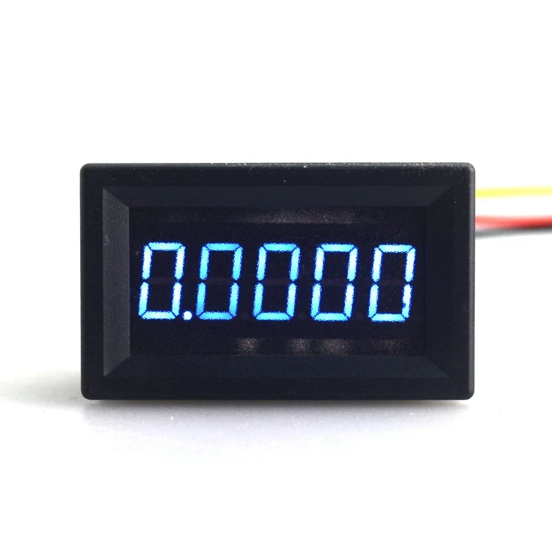 5 цифр 0,3" DC 0-33,000 V Цифровой вольтметр Led Вольт Панель метр DC Детектор напряжения - Цвет: Синий