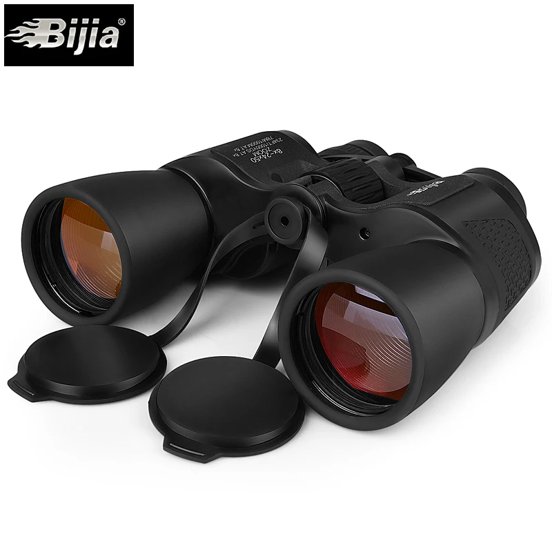 BIJIA 8-24X50 высокое качество мощный бинокль дальний зум охотничий телескоп Профессиональный высокой четкости живой водонепроницаемый