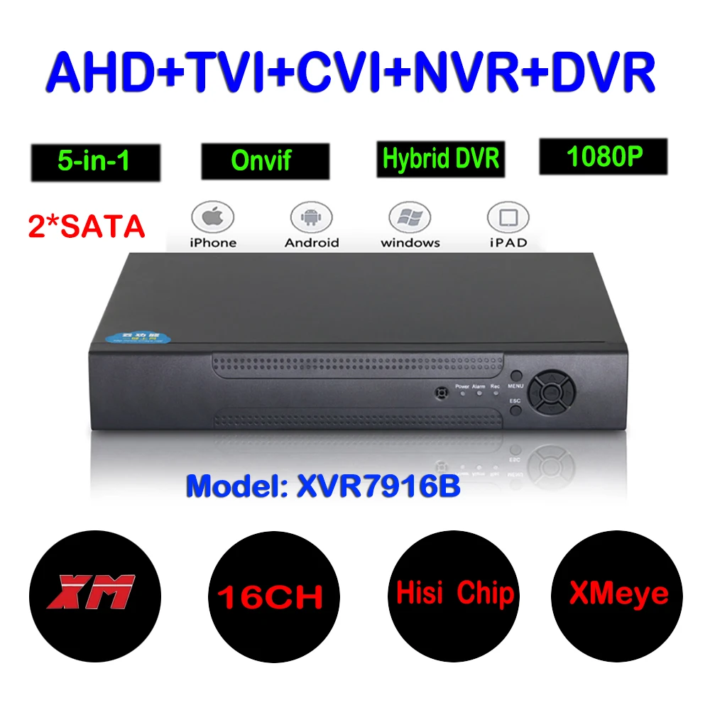 Hi3521A XMeye 16 Channel 16CH 1080N Full HD Surveillance Video Recorder