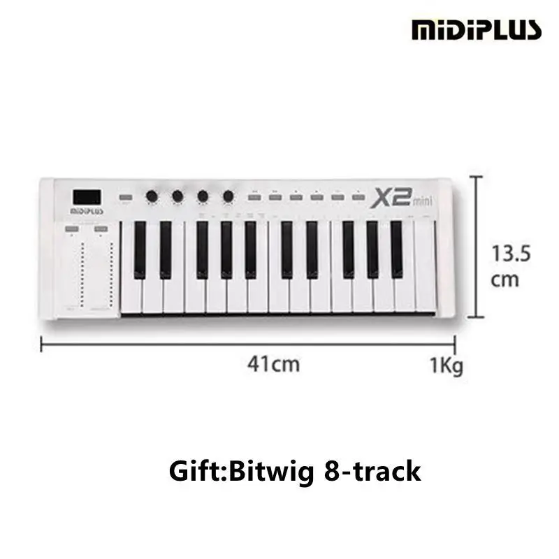 MIDIPLUS X2 Мини 25 взвешенных клавиш USB Профессиональный midi контроллер клавиатуры