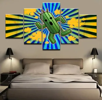 

5 Panel Abstract Cactus Poster Canvas Print Game Final Fantasy Picture For Home Decorative Wall Art Modern Living Room Painting