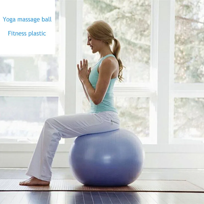 55CM Fitness Plastic Yoga Ball Gym Massage Balance fitball exercise