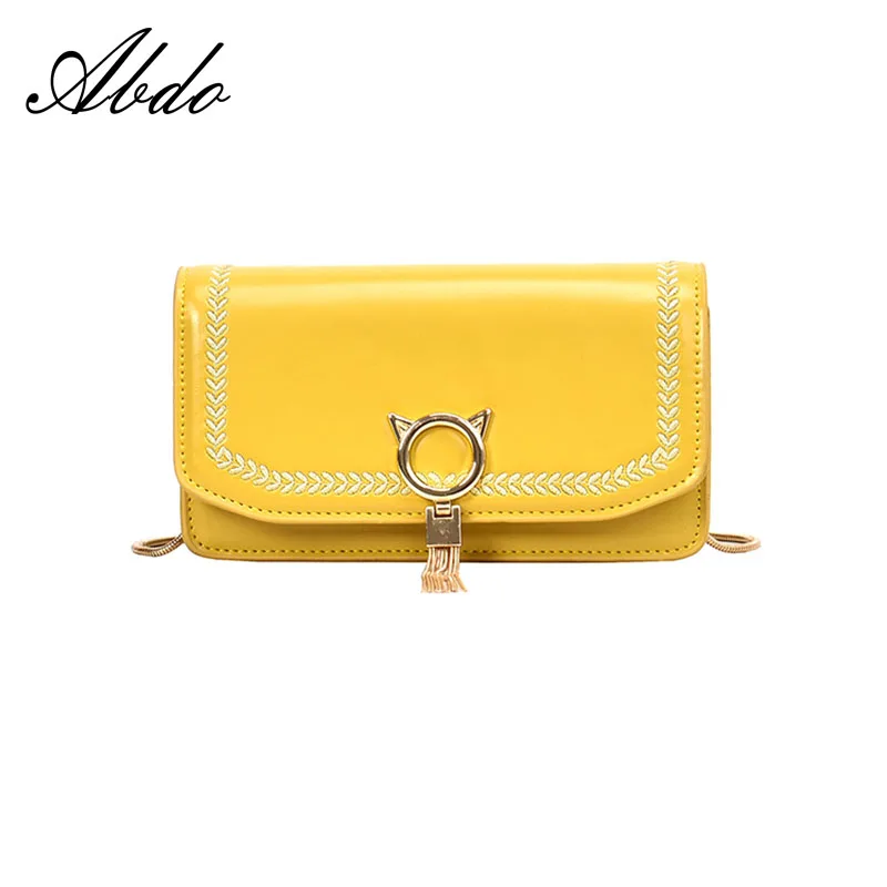 

Female bag summer tassel bag new 2019 fashion Korean version of the wild single shoulder slung chain small square bag