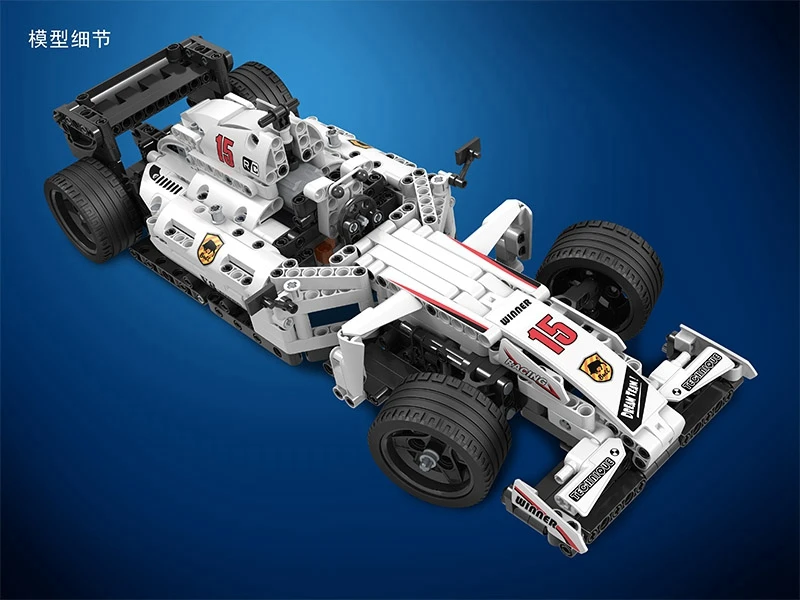 Günstig Gewinner 7115 729 stücke Technik Fernbedienung RC Racing Auto Elektrische Bausteine Spielzeug Für Kinder