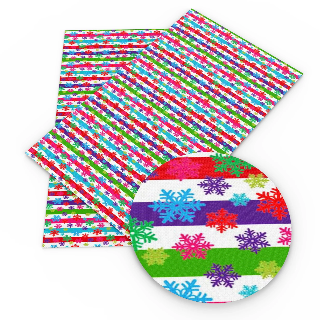 

New 20*34cm Christmas Snow Faux Synthetic Leather For Bow-knot bags Wallet Phone Cover Scrapbook DIY,1Yc4840