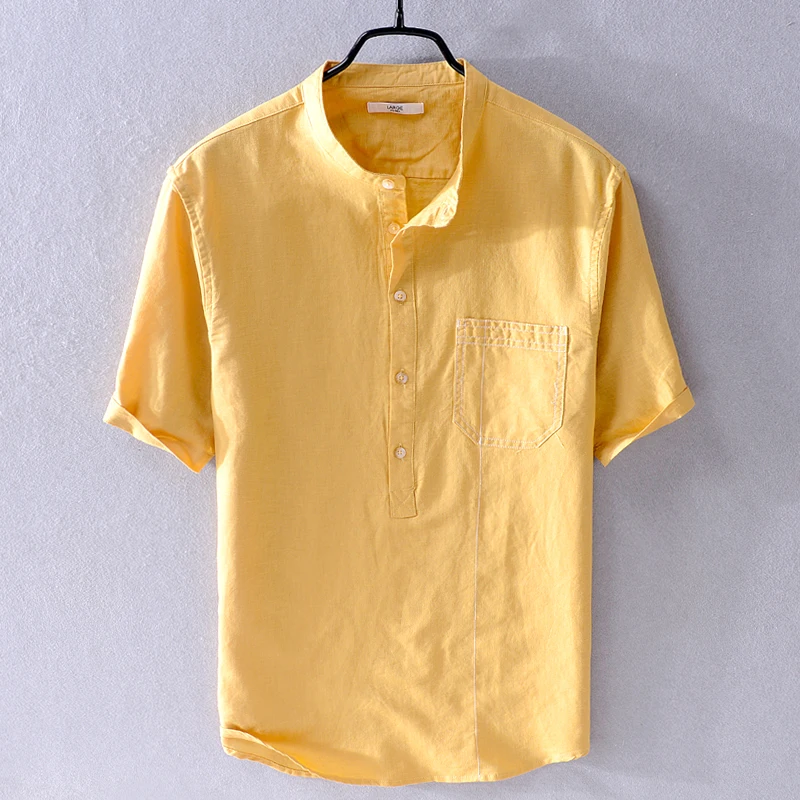 yellow blouse short sleeve