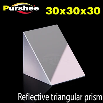 

Optical glass triangular prism with reflecting film(30x30x30mm)
