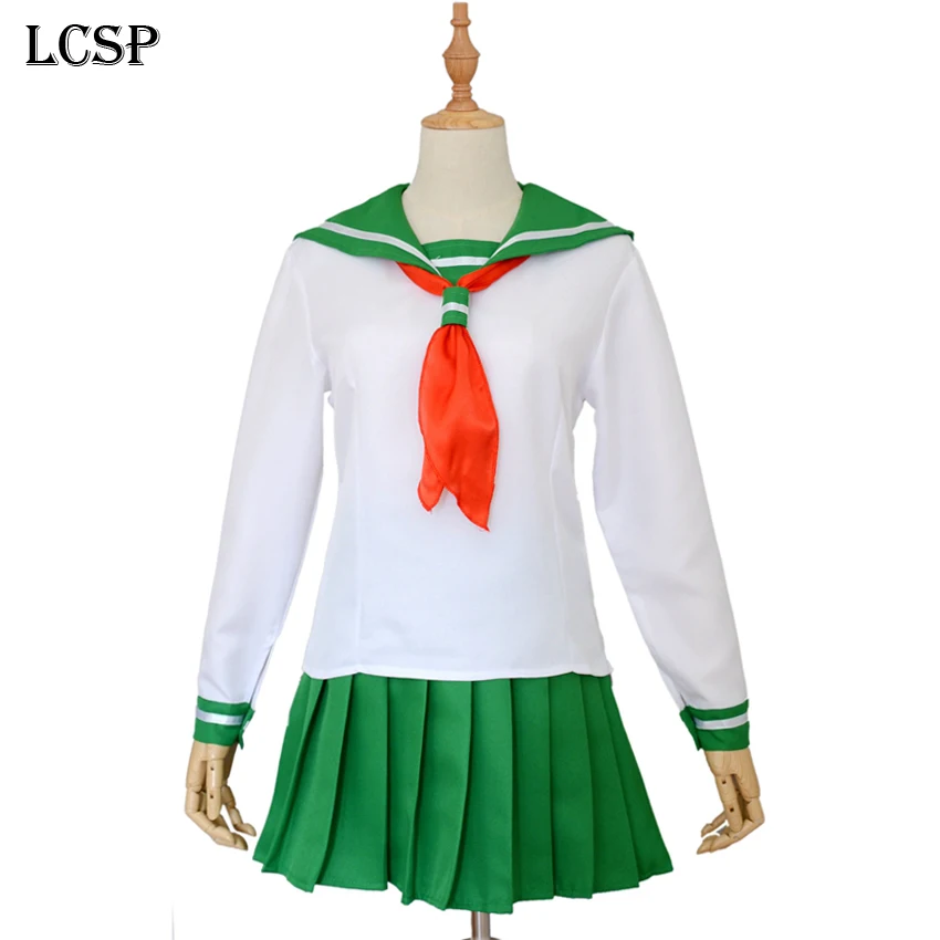 Cosplay&Ware [2]Lcsp Higurashi Kagome Cosplay Costume Japanese Anime Adult Girl School Sailor Uniform Outfit -Cosplay&Ware anime Shop