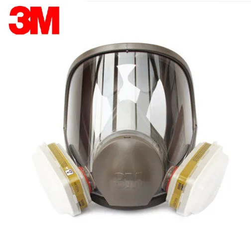 

3M 6800+6006 Respirator Mask Acid Gas/Organic Vapor Cartridge Respiratory Protection Mask 7 Items for 1 Set NIOSH Approved LT061