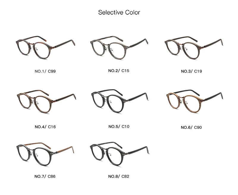 MUZZ предписанные оправы очков Для мужчин очки для близоруких Каркасные Деревянные зерна оптическая оправа для очков с Для женщи