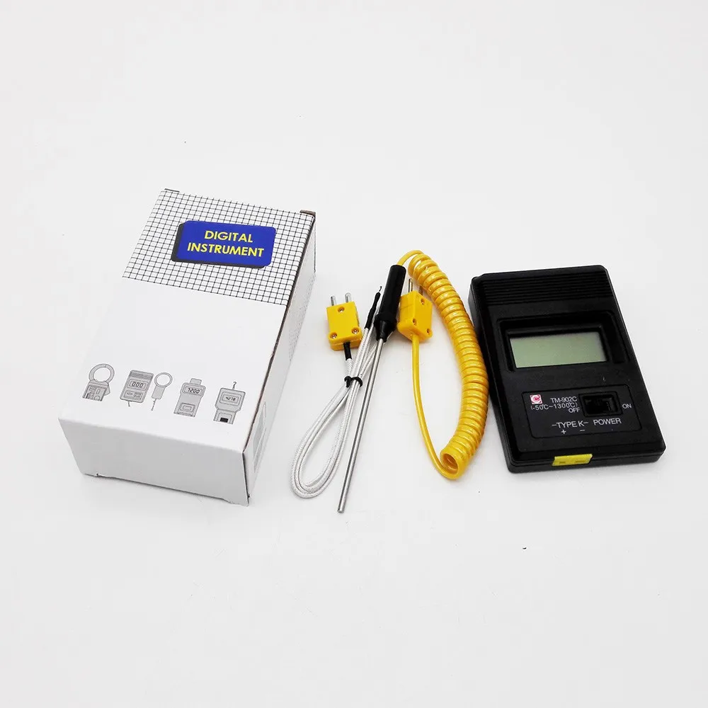 High Quality 9V Battery Digital Instrument TM 902C K Type Thermometer