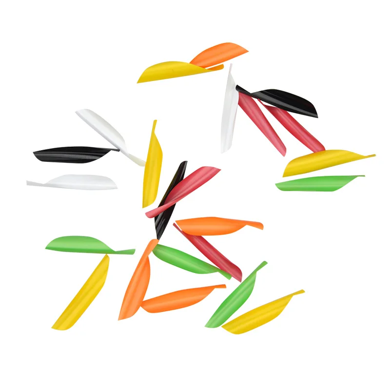 50pcs Archery Spin Vanes 1.75inch Spiral Feather Right Wing DIY Carbon Arrow Aluminum Arrow Shooting Hunting Accessories